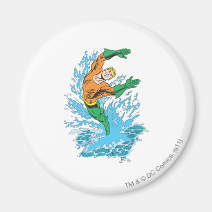Aquaman Leaps in Wave Magnet