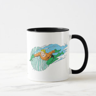 Aquaman Leaps Left Mug