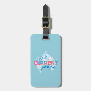 Aquaman "Let The Current Guide You" Logo Graphic Luggage Tag