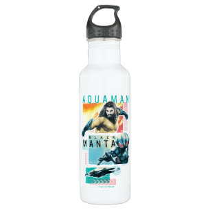 Aquaman Modernist Aquaman & Black Manta Graphic 710 Ml Water Bottle