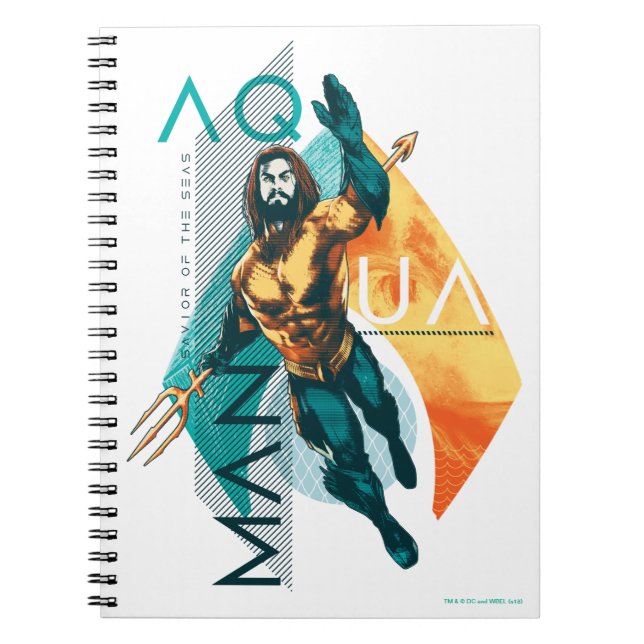 Aquaman | Modernist Aquaman Collage Notebook (Front)