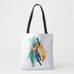 Aquaman Modernist Aquaman Collage Tote Bag