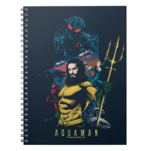 Aquaman Orin, Mera, and Black Manta Graphic Notebook