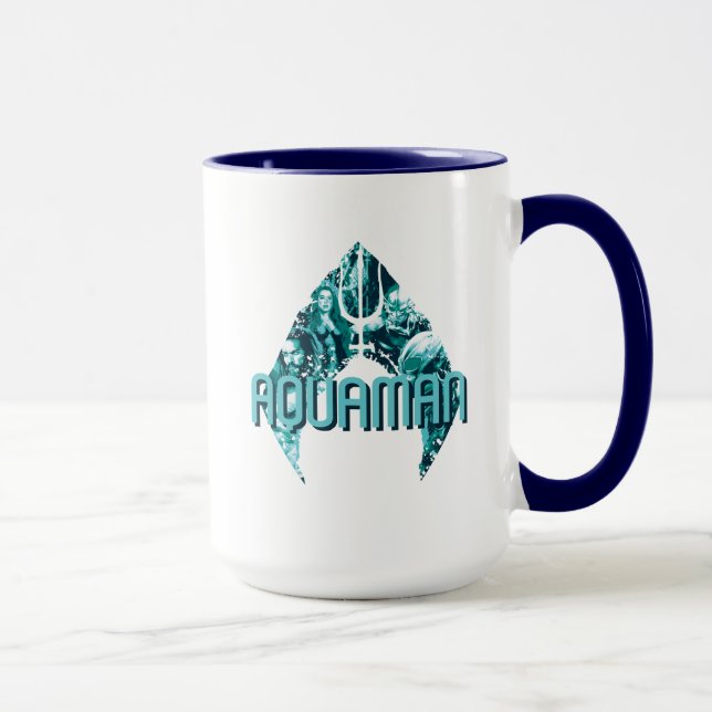 Aquaman | Orin, Mera, Orm & Black Manta In Symbol Mug (Right)