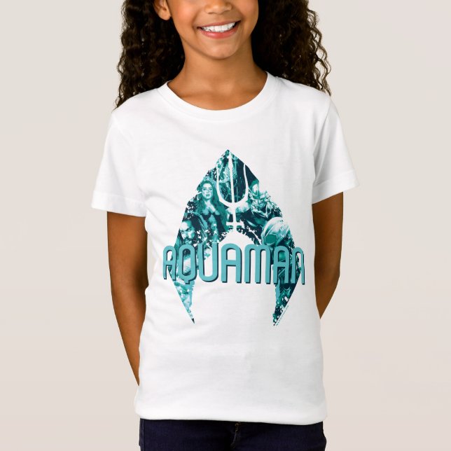 Aquaman | Orin, Mera, Orm & Black Manta In Symbol T-Shirt (Front)