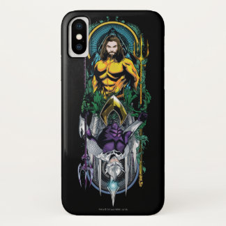 Aquaman | Orin & Orm Reversible Art Nouveau Panel Case-Mate iPhone Case