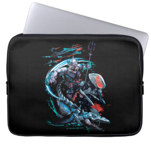 Aquaman Orm, Black Manta, Tylosaur, & Ships Laptop Sleeve