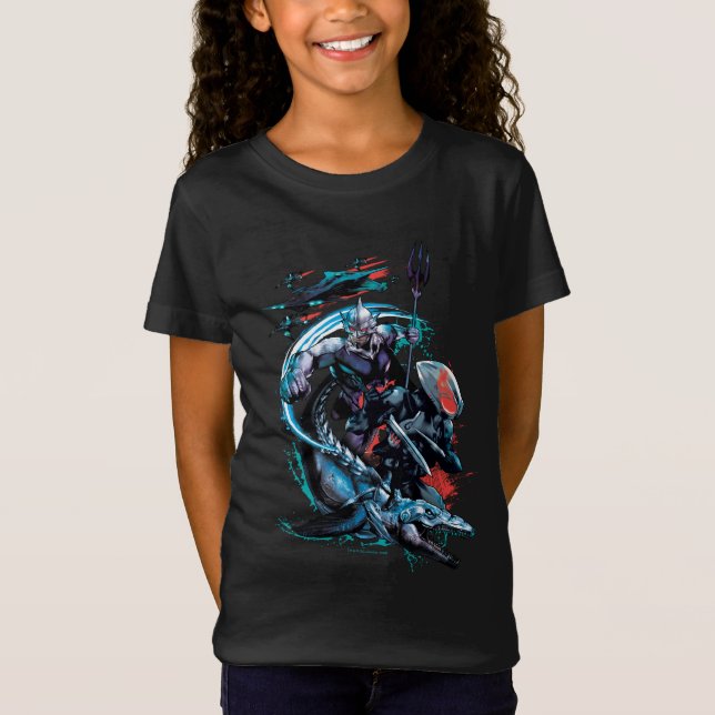 Aquaman | Orm, Black Manta, Tylosaur, & Ships T-Shirt (Front)