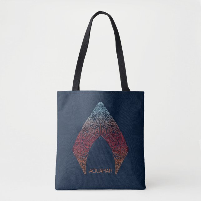 Aquaman | Paisley Aquaman Logo Tote Bag (Front)