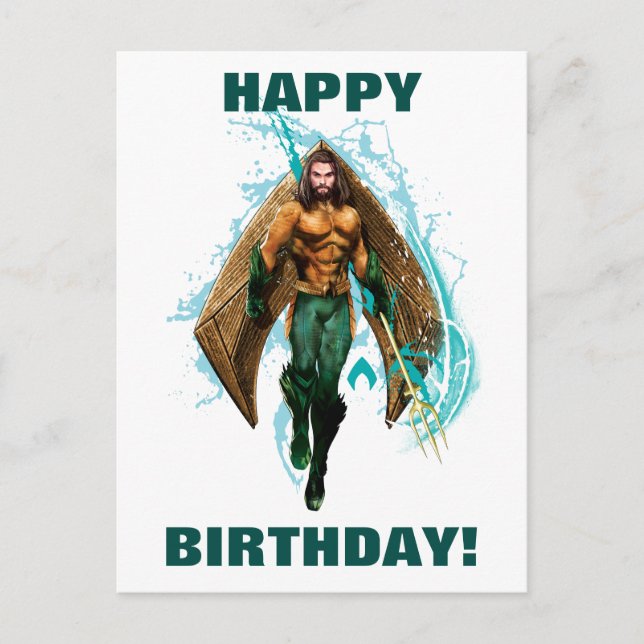 Aquaman | Prince Orin With Aquaman Logo Postcard (Front)