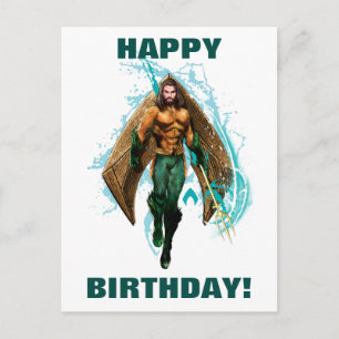 Aquaman  Prince Orin With Aquaman Logo Postcard