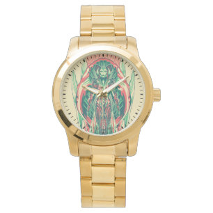 Aquaman Queen Fisherman Art Nouveau Panel Watch