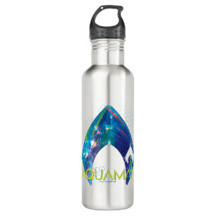 Aquaman Refracted Aquaman Logo 710 Ml Water Bottle