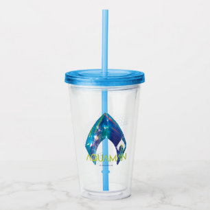 Aquaman Refracted Aquaman Logo Acrylic Tumbler