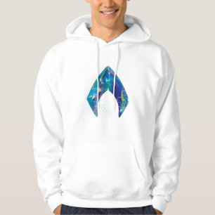 Aquaman Refracted Aquaman Logo Hoodie