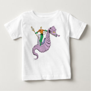 Aquaman Rides Seahorse Baby T-Shirt