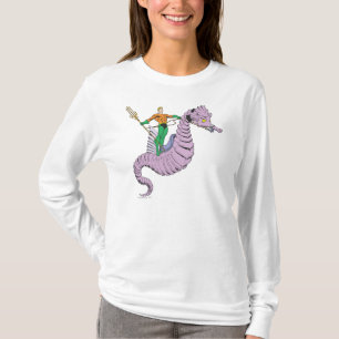Aquaman Rides Seahorse T-Shirt