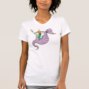 Aquaman Rides Seahorse T-Shirt