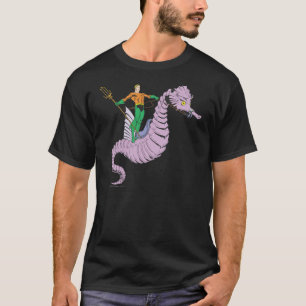 Aquaman Rides Seahorse T-Shirt