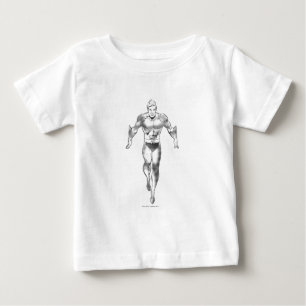 Aquaman Runs BW Baby T-Shirt