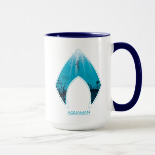Aquaman See Through Aquaman Logo Ocean Graphic Mug