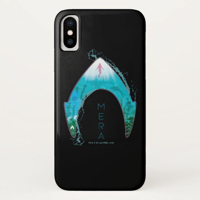 Aquaman | See Through Mera Symbol Ocean Graphic Case-Mate iPhone Case (Back)