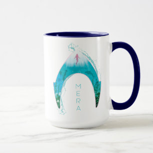 Aquaman See Through Mera Symbol Ocean Graphic Mug