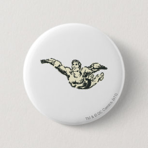 Aquaman Soars BW 6 Cm Round Badge