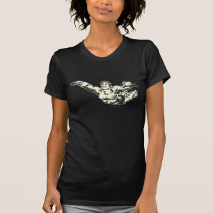 Aquaman Soars BW T-Shirt