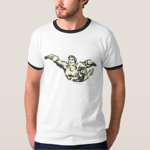 Aquaman Soars BW T-Shirt