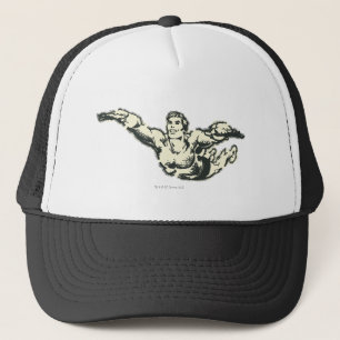 Aquaman Soars BW Trucker Hat