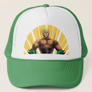 Aquaman Standing Trucker Hat