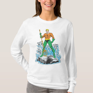 Aquaman Stands with Pitchfork T-Shirt