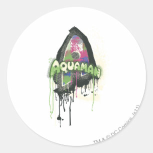 Aquaman - Twisted Innocence Letter Classic Round Sticker