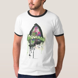 Aquaman - Twisted Innocence Letter T-Shirt