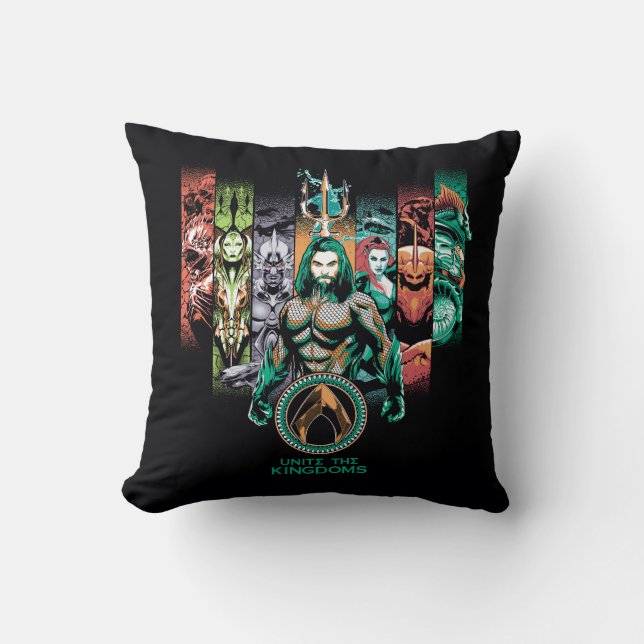 Aquaman | "Unite The Kingdoms" Atlanteans Graphic Cushion (Front)