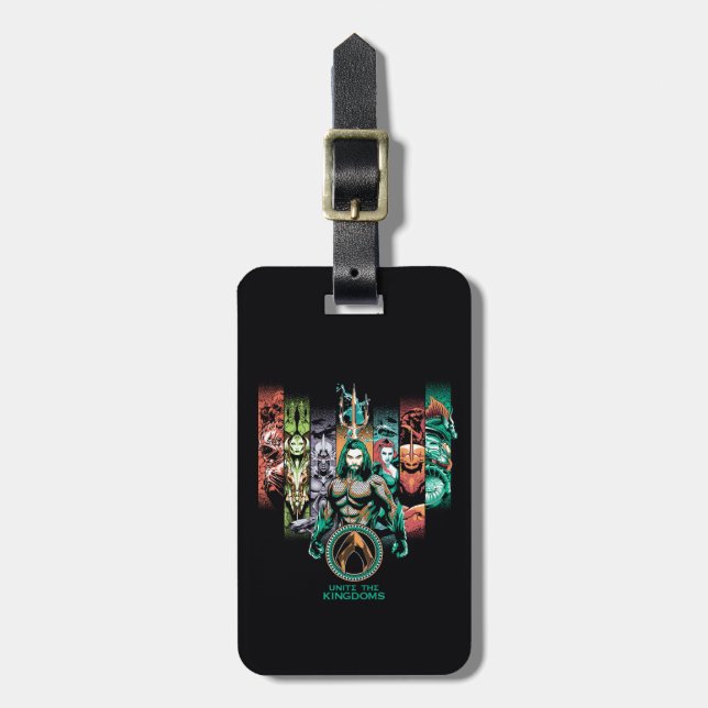Aquaman | "Unite The Kingdoms" Atlanteans Graphic Luggage Tag (Front Vertical)