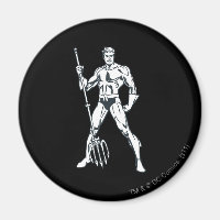 Aquaman with Pitchfork BW