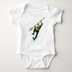 Aquaman with Spear Baby Bodysuit