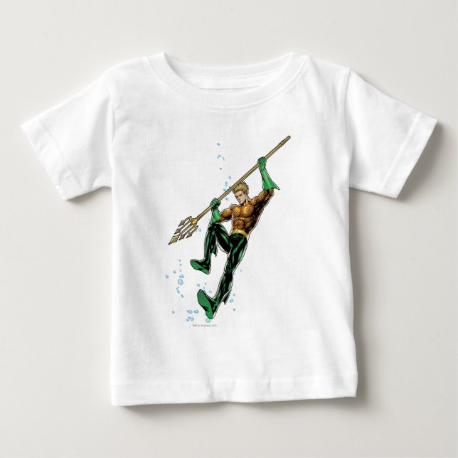 Aquaman with Spear Baby T-Shirt (Front)