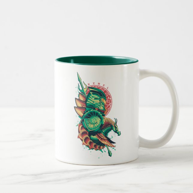 Aquaman | Xebel King Nereus Graphic Two-Tone Coffee Mug (Right)