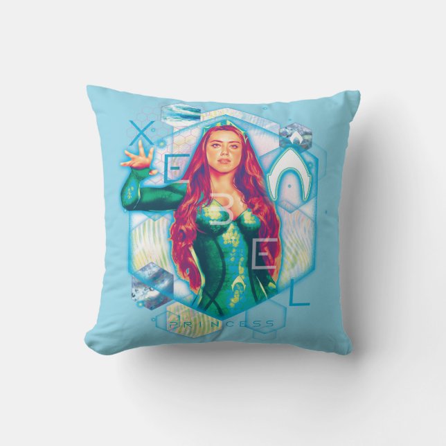 Aquaman | Xebel Princess Mera Hexagonal Graphic Cushion (Front)