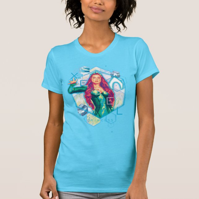 Aquaman | Xebel Princess Mera Hexagonal Graphic T-Shirt (Front)