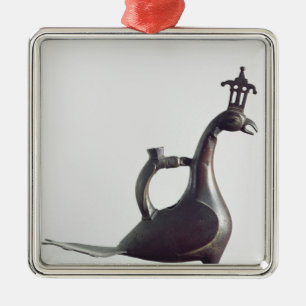 Aquamanile in the form of a peacock metal tree decoration