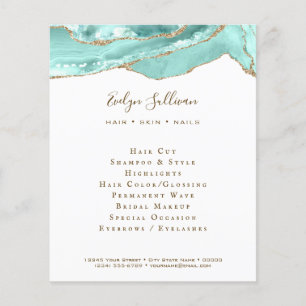 Aquamarine agate flyer