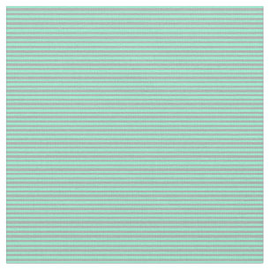 Aquamarine and Dark Grey Coloured Lines Fabric