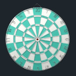 Aquamarine And White<br><div class="desc">Aquamarine And White Dart Board</div>