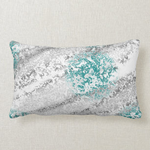 Aquamarine Beach Themed Designer Decorative Lumbar Cushion
