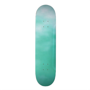Aquamarine Blue Green Seafoam Customisable Deck Skateboard