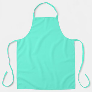 Aquamarine Blue Green Turquoise Solid Colour Apron